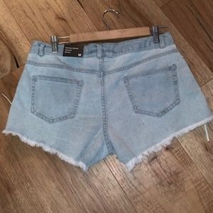 Love Tree Shorts - Love Tree Distressed Denim Side Tie Shorts Sz M Love Tree Shorts - Love Tree Distressed Denim Side Tie Shorts Sz M